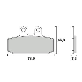 PLAQUETTES DE FREINS BREMBO 07GR13CC