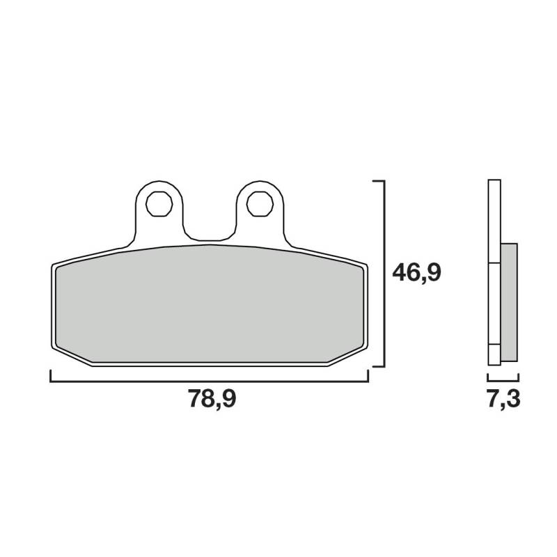 PLAQUETTES DE FREINS BREMBO 07GR13CC