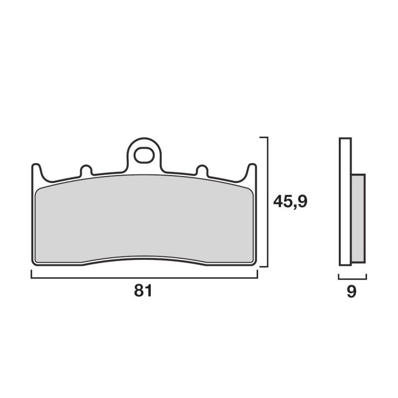 PLAQUETTES DE FREINS BREMBO 07GR62SA