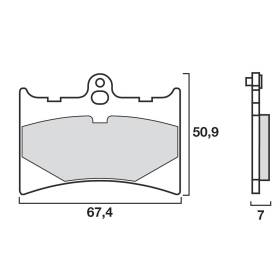 PLAQUETTES DE FREINS BREMBO 07GR5605