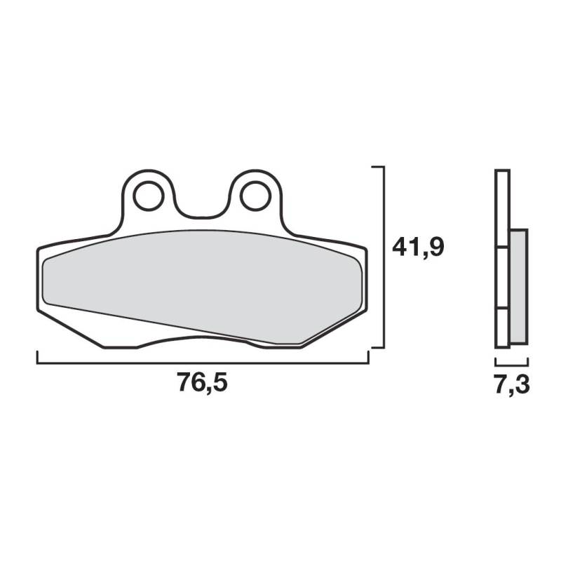 PLAQUETTES DE FREINS BREMBO 07GR1406