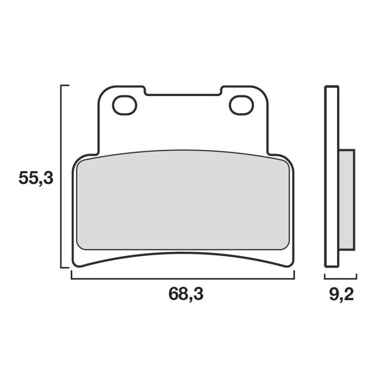 PLAQUETTES DE FREINS BREMBO 07GR7707