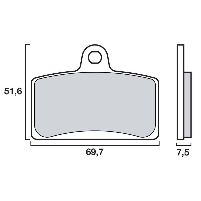 PLAQUETTES DE FREINS BREMBO 07GR72SA