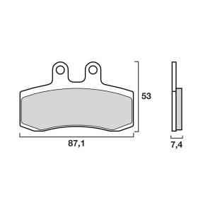 PLAQUETTES DE FREINS BREMBO 07GR2106