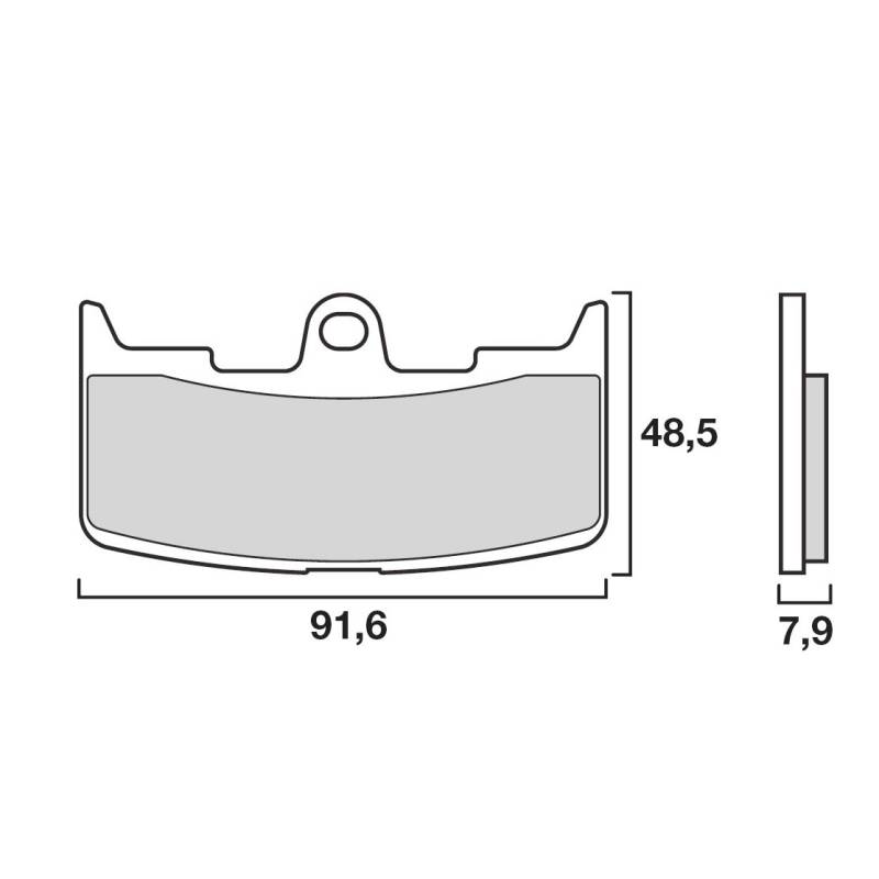 PLAQUETTES DE FREINS BREMBO 07GR68SA