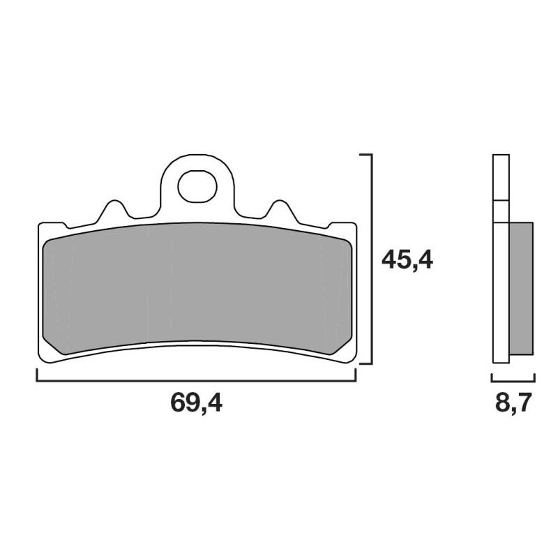 PLAQUETTES DE FREINS BREMBO 07GR18CC