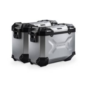 Kit valises en aluminium TRAX ADV Gris anodisé. 37/37 l. Yamaha XT 660 X/R (04-16).