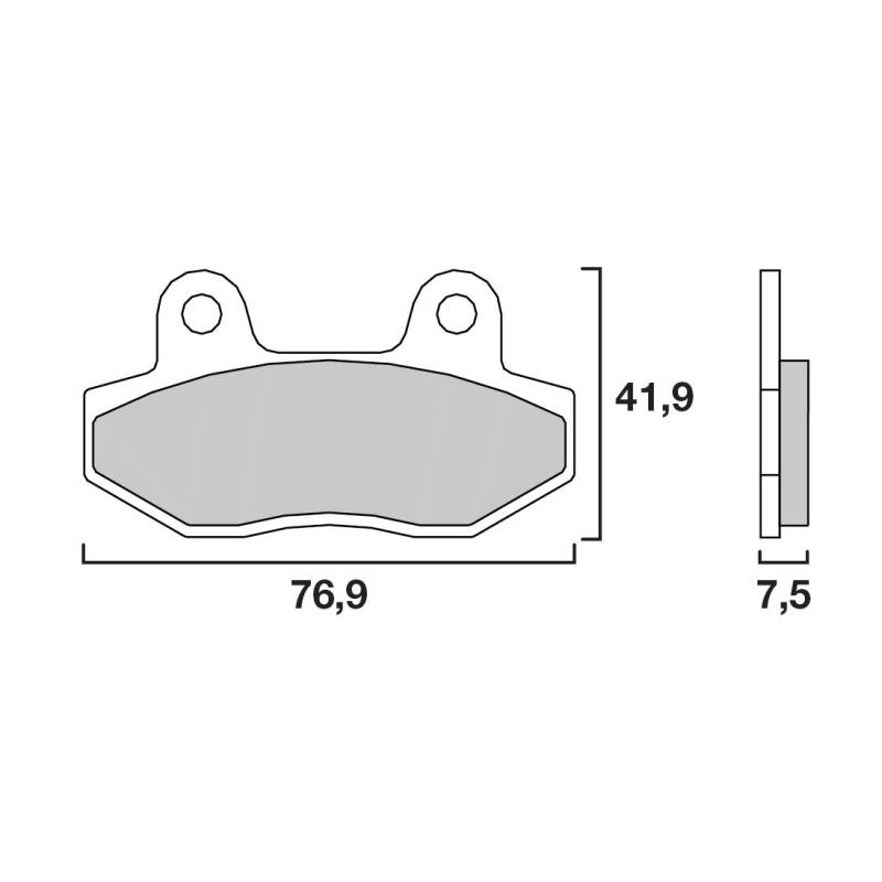 PLAQUETTES DE FREINS BREMBO 07GR12CC