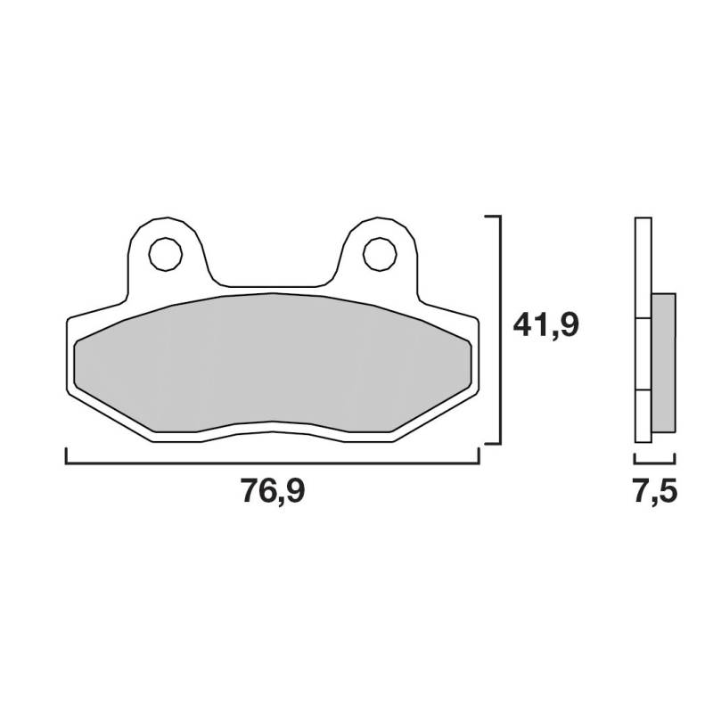 PLAQUETTES DE FREINS BREMBO 07GR12SA