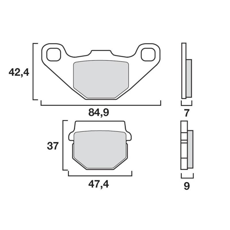 PLAQUETTES DE FREINS BREMBO 07KA0717