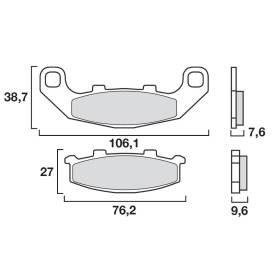 PLAQUETTES DE FREINS BREMBO 07KA1117