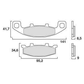 PLAQUETTES DE FREINS BREMBO 07KA09SA