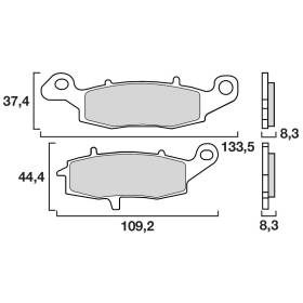 PLAQUETTES DE FREINS BREMBO 07KA18SA