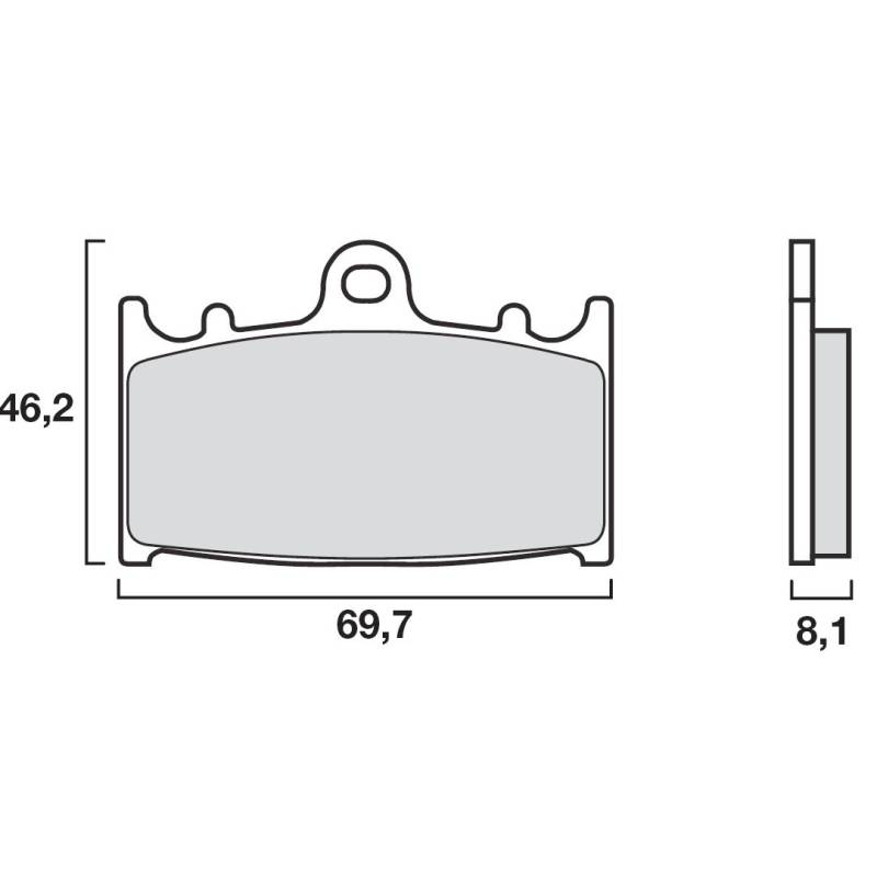 PLAQUETTES DE FREINS BREMBO 07KA1306