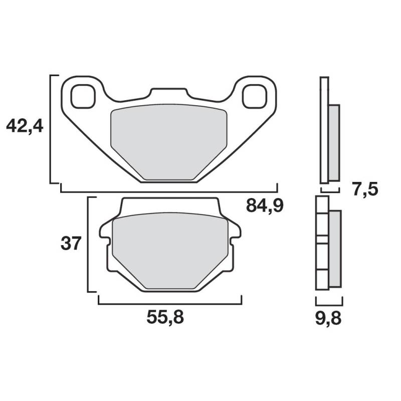 PLAQUETTES DE FREINS BREMBO 07KS0432