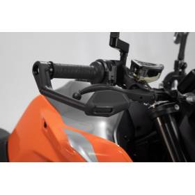 Protège-leviers avec déflecteur de vent Noir. KTM 790 Duke (18-).