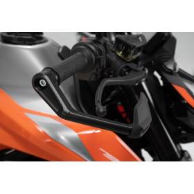 Protège-leviers avec déflecteur de vent Noir. KTM 790 Duke (18-).