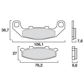 PLAQUETTES DE FREINS BREMBO 07KA11SA