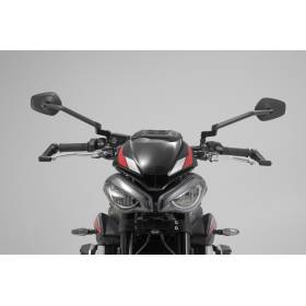 Protège-leviers Noir. Triumph Street Triple 765 R / S (19-).