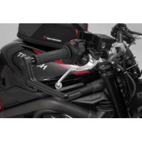 Protège-leviers Noir. Triumph Street Triple 765 R / S (19-).