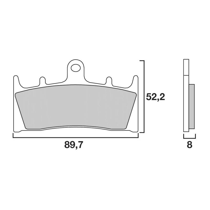 PLAQUETTES DE FREINS BREMBO 07SU19SA