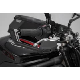 Protège-leviers avec déflecteur de vent Noir. Triumph Street Triple 765 R / S (19-).