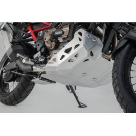 Sabot moteur Gris anodisé. Honda CRF1100L/AS (19-) avec SBL.