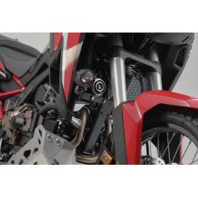 Support pour feux additionnels Noir. Honda CRF1000L/ CRF1100L sans SBL.