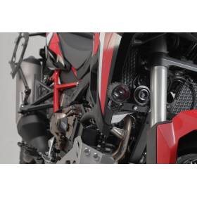 Support pour feux additionnels Noir. Honda CRF1000L/ CRF1100L sans SBL.