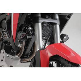 Support pour feux additionnels Noir. Honda CRF1000L/ CRF1100L sans SBL.