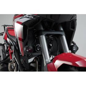 Support pour feux additionnels Noir. Honda CRF1000L/ CRF1100L avec SBL.