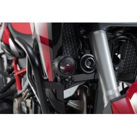 Support pour feux additionnels Noir. Honda CRF1000L/ CRF1100L avec SBL.