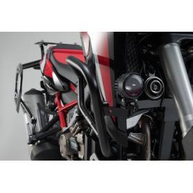 Support pour feux additionnels Noir. Honda CRF1000L/ CRF1100L avec SBL.