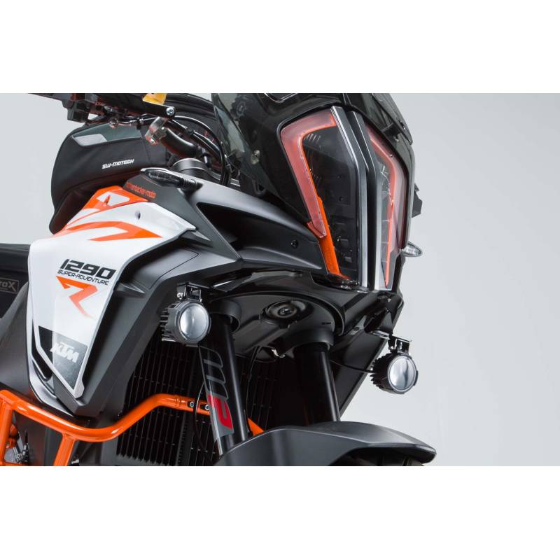 Supports pour feux additionnels Noir. KTM 1290 Super Adventure S / R (16-).