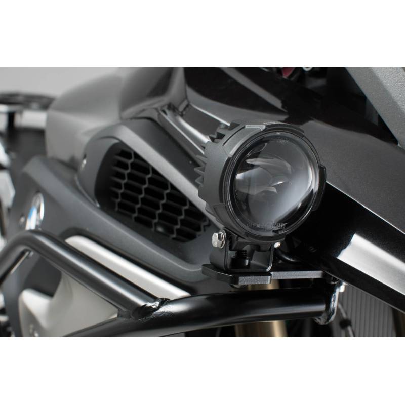 Supports pour feux additionnels Noir. BMW R1200GS (12-), R1250GS (18-).