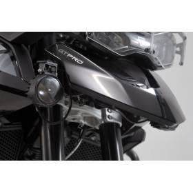 Support poour feux additionnels Noir. Triumph Tiger 900/GT/Rally/Pro (19-).