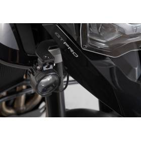 Support poour feux additionnels Noir. Triumph Tiger 900/GT/Rally/Pro (19-).