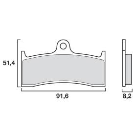 PLAQUETTES DE FREINS BREMBO 07KA20SA