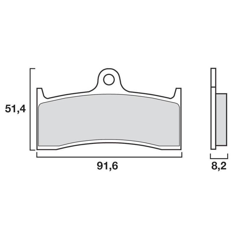 PLAQUETTES DE FREINS BREMBO 07KA20SA