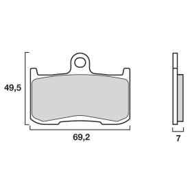 PLAQUETTES DE FREINS BREMBO 07KA23SA