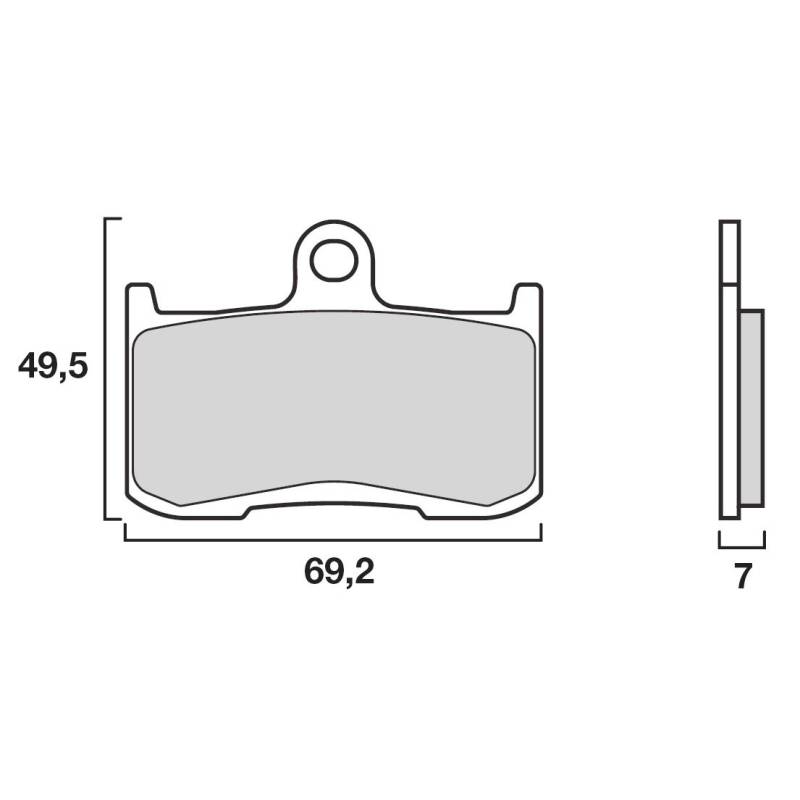 PLAQUETTES DE FREINS BREMBO 07KA23SA