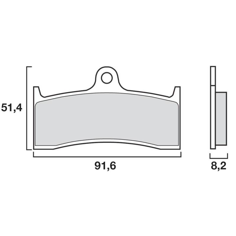 PLAQUETTES DE FREINS BREMBO 07KA20RC