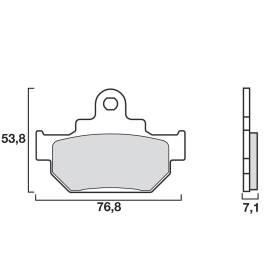 PLAQUETTES DE FREINS BREMBO 07SU0904