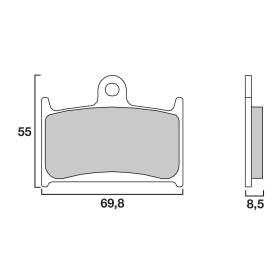 PLAQUETTES DE FREINS BREMBO 07SU14SA