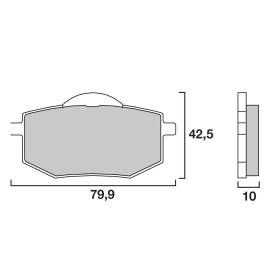 PLAQUETTES DE FREINS BREMBO 07YA1909