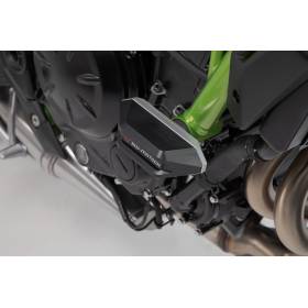 Kit de patins de cadre Noir. Kawasaki Z650 (16-).