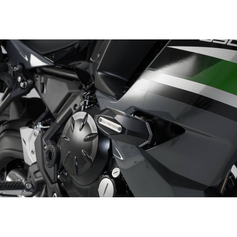 Kit de patins de cadre Noir. Kawasaki Ninja 650 (16-).