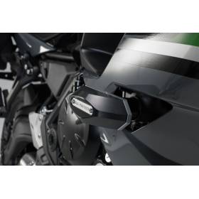 Kit de patins de cadre Noir. Kawasaki Ninja 650 (16-).