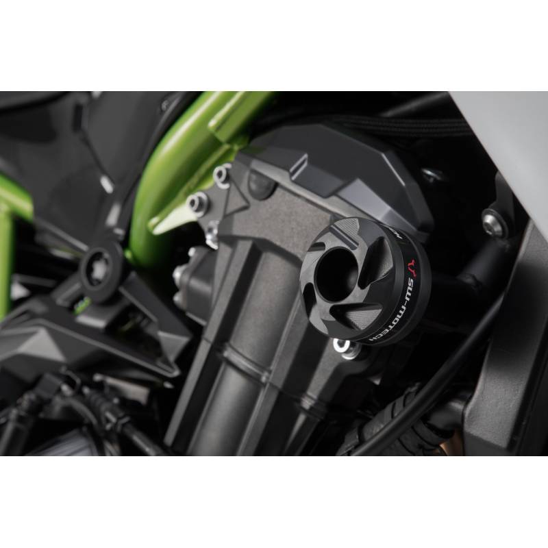 Kit de patins de cadre Noir. Kawasaki Z900 (16-) / Z900RS (17-).