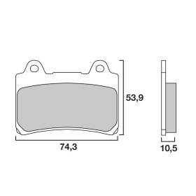 PLAQUETTES DE FREINS BREMBO 07YA17SA